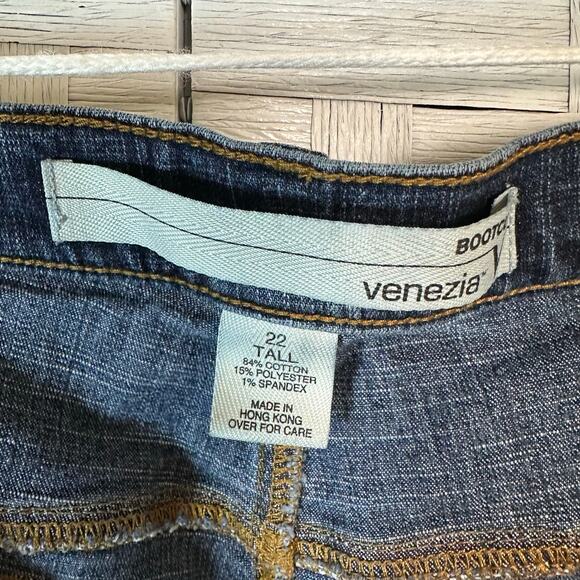 Venezia women’s medium wash boot cut tall jeans mid rise normcore plus size - Picture 4 of 12